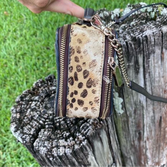 Kate Spade Mini Purse Cheetah Print Fur Crossbody - Picture 17 of 17